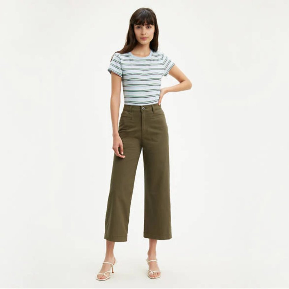 NWT: Ribcage Wide Leg Cropped Pants